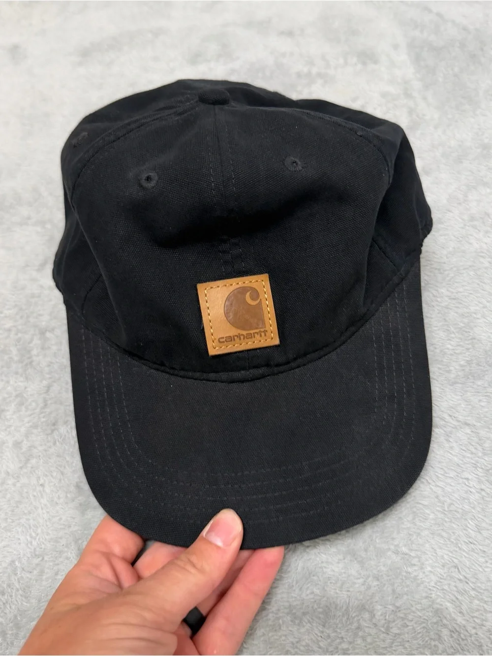 Carhartt Odessa Hat Mens One Size Black Cotton Canvas Baseball Cap 100289